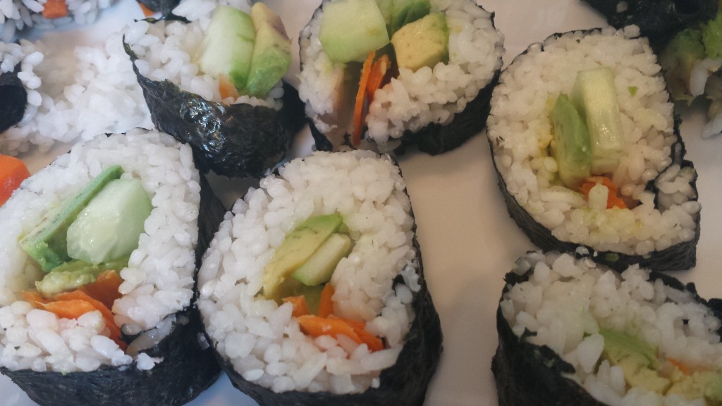 Homemade Veggie Sushi Rolls -- Edge Up As Us
