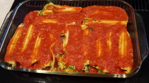 Manicotti stuffed with Spinach, Butternut Squash and Ricotta -- Edge Up As Us
