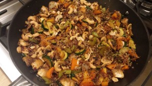Quinoa Stir-fry with Avocado -- Edge Up As Us

