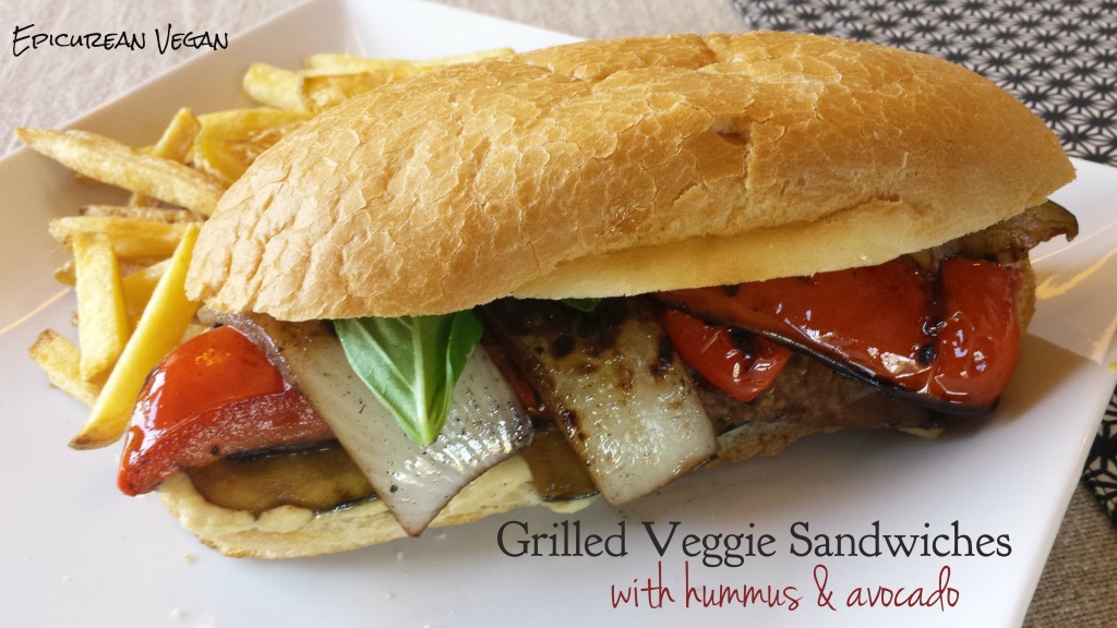 Grilled Veggie Sandwiches with Hummus and Avocado -- Edge Up As Us

