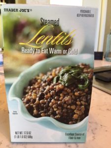 Quick and Easy Lentils with Spinach and Mushrooms -- Edge Up As Us
