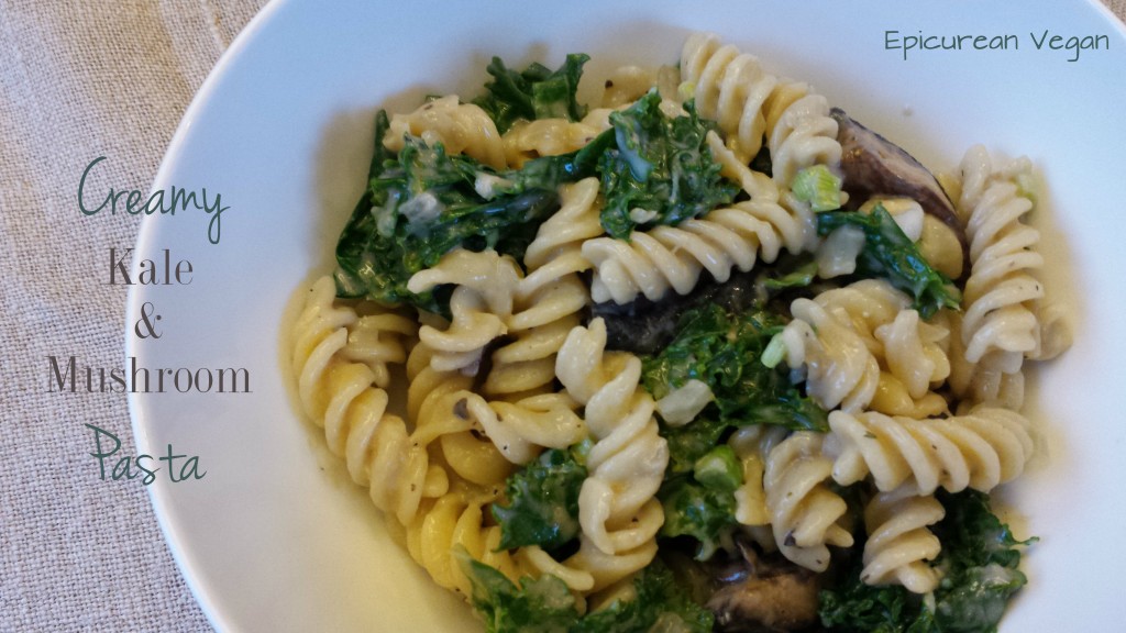 Creamy Kale and Mushroom Pasta -- Edge Up As Us
