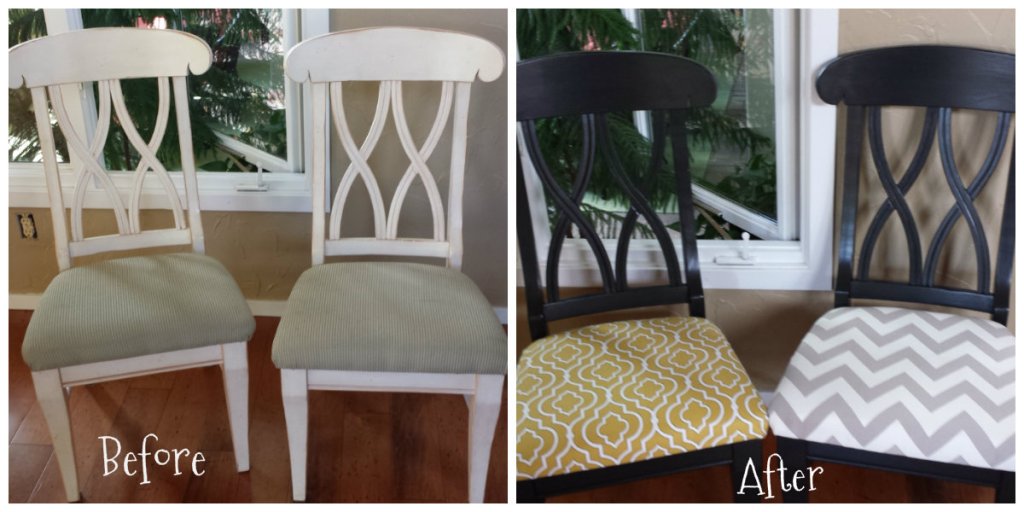 Upcycling Dining Room Chairs -- Edge Up As Us
