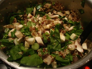 Quinoa with Walnuts & Spinach -- Edge Up As Us
