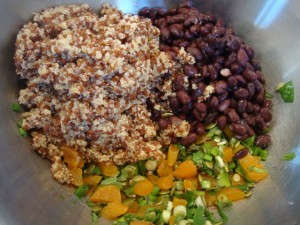 Quinoa with Dried Apricots & Black Beans -- Edge Up As Us
