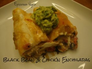 Black Bean and Chick'n Enchiladas -- Edge Up As Us
