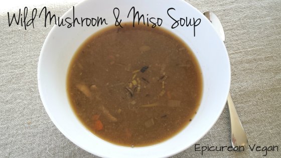 Wild Mushroom and Miso Soup -- Edge Up As Us

