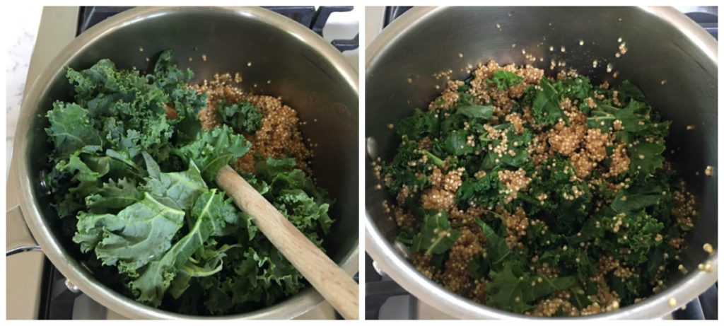 Quinoa and Kale Bowls with Orange-Tahini Sauce -- Edge Up As Us
