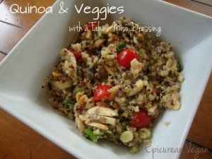 Quinoa and Veggies with a Tahini Miso Dressing -- Edge Up As Us
